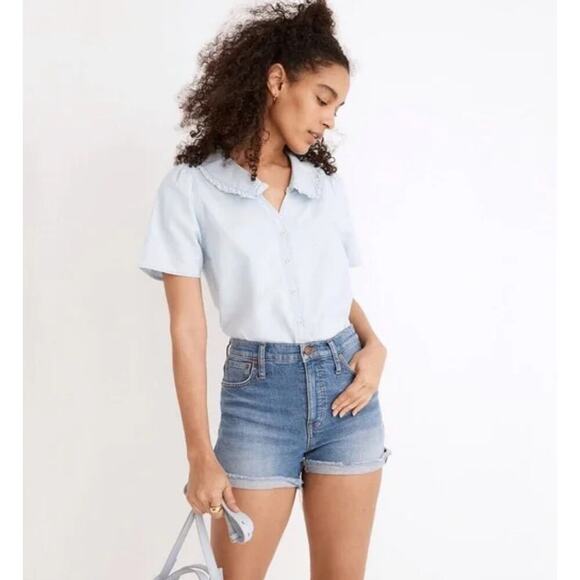 Madewell High Rise Cut Off Denim Shorts - Picture 1 of 6